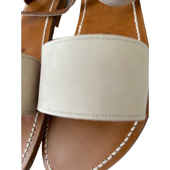 K.JACQUES Nude Beige Ankle Strap Sandals – Effortless Bohemian Chic! - Picture 3 of 4